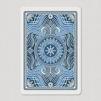 Blue Ornate Playing Card Back