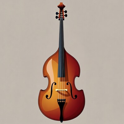 Double Bass Illustration