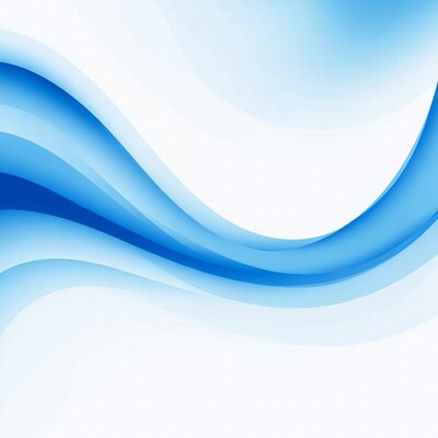 Abstract Blue Wave Background