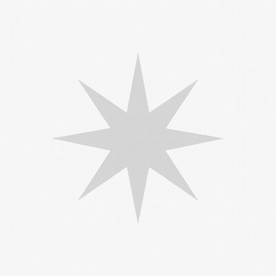 Gray Eight-Pointed Star