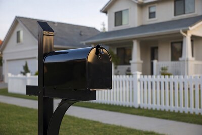 Black Mailbox by Suburban House