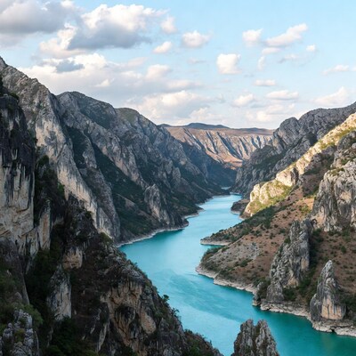 Turquoise River in Steep Canyon