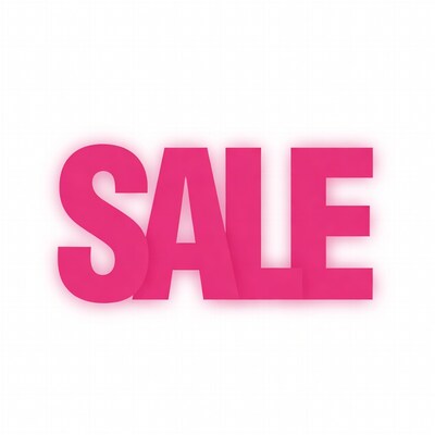 Pink Glowing SALE Text