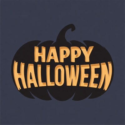 Happy Halloween Pumpkin Illustration