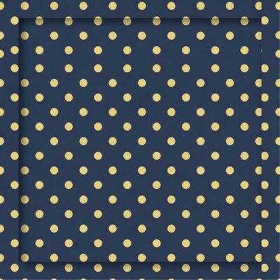 Navy Blue Polka Dot Frame