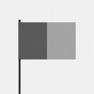 Black and Gray Bicolor Flag