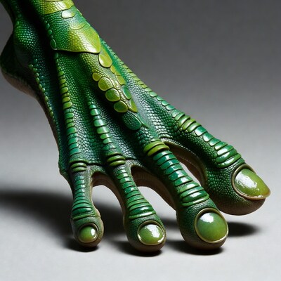 Green Dragon Foot Closeup