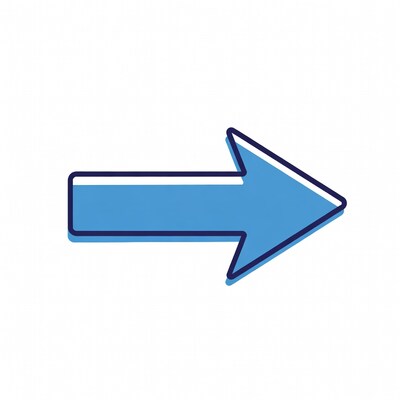 Blue right arrow icon