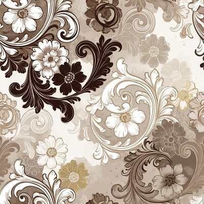 Vintage Floral Ornamental Pattern