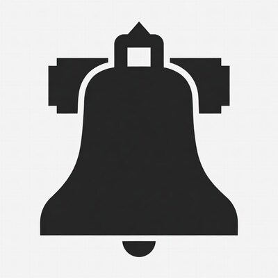 Black Liberty Bell Icon