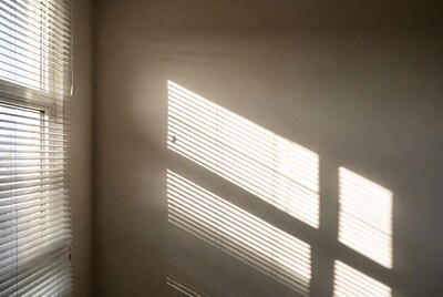Sunlight through Venetian Blinds