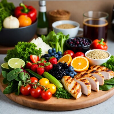 Colorful Healthy Food Platter