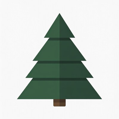 Green Pine Tree Illustration