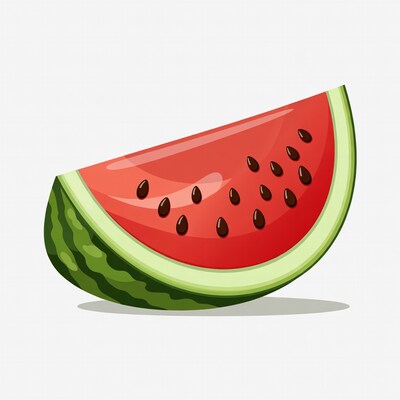 Sliced Watermelon Illustration