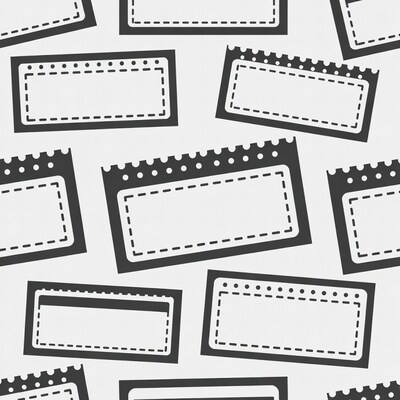 Blank Dotted Tags Seamless Pattern