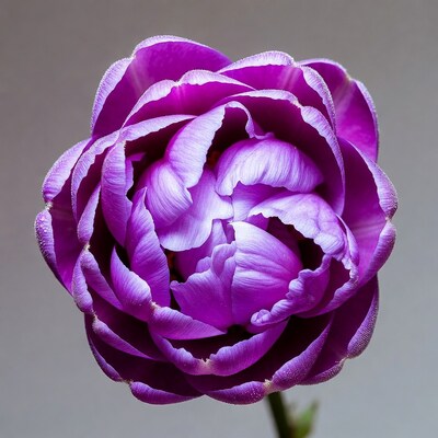 Purple Tulip with Dew Drops
