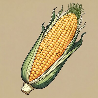 Corn on the Cob Illustration