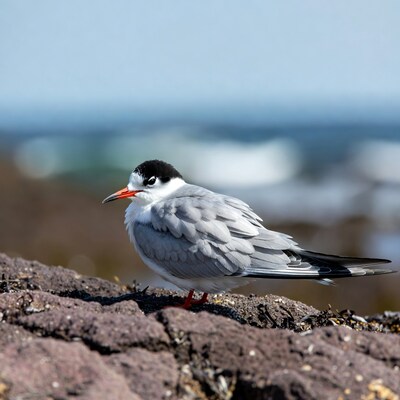 Little Tern on Rocky Shore