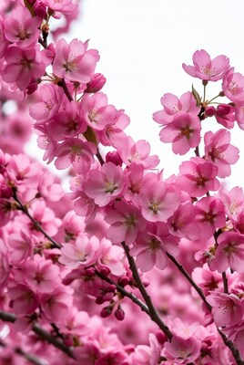 Pink Cherry Blossom Branches