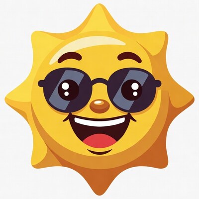 Smiling Sun with Sunglasses