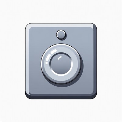 Gray Speaker Icon with Knob