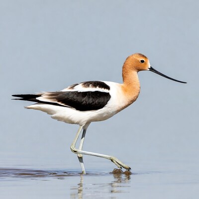 Black-necked Stilt standing in water
