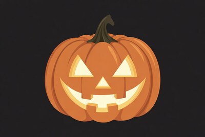 Jack-o'-lantern pumpkin illustration