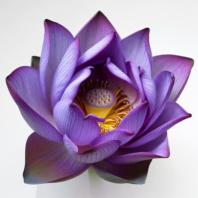 Purple Lotus Flower Bloom