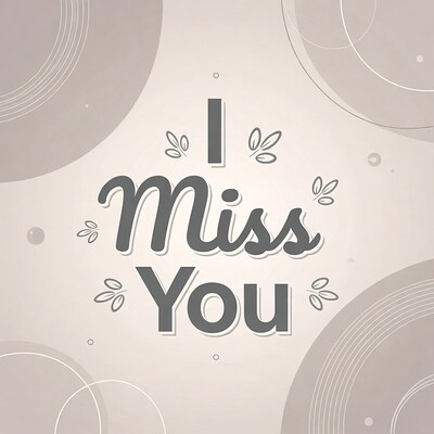 I Miss You Illustration