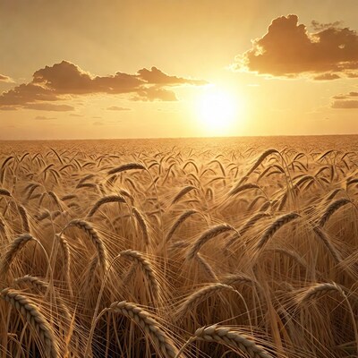 Golden Wheat Field at Sunset