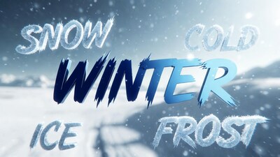 Winter Snow Ice Cold Frost Text