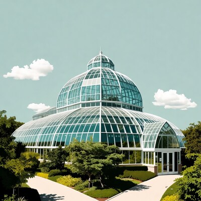 Glass Dome Conservatory in Gardens