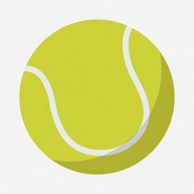 Yellow Tennis Ball Illustration