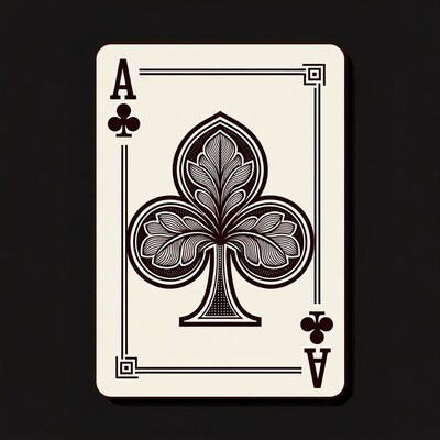 Ace of Clubs Playing Card