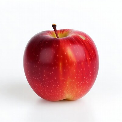 Red apple with stem