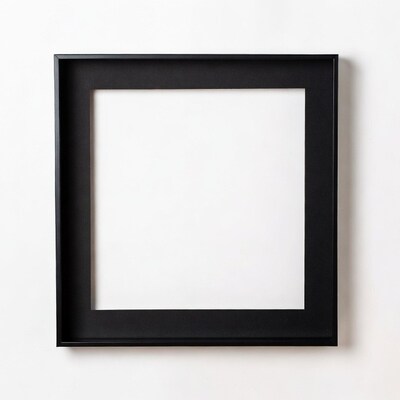 Empty Black Picture Frame