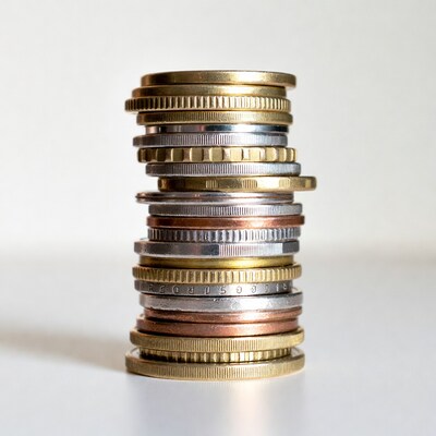 Stack of Euro Coins