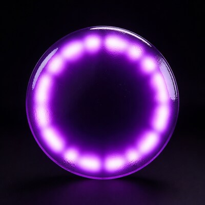 Glowing Purple Neon Circle