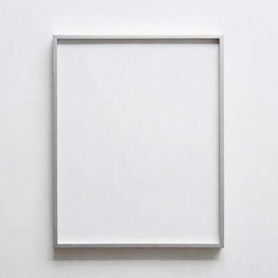 Empty Silver Picture Frame