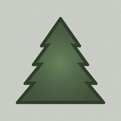 Green Pine Tree Icon