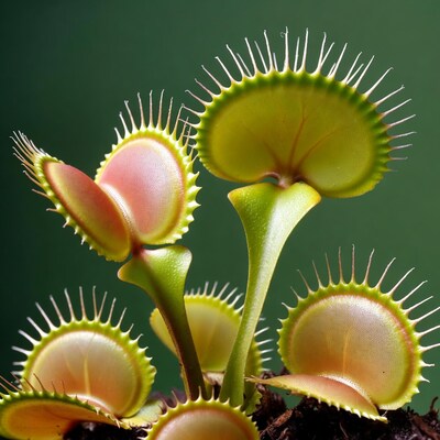 Venus Flytrap Plant Closeup