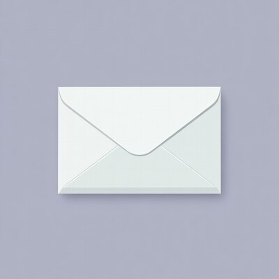 White envelope illustration