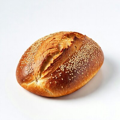 Sesame seed topped bread loaf