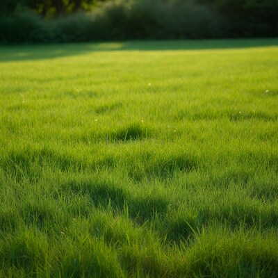Lush green grass field