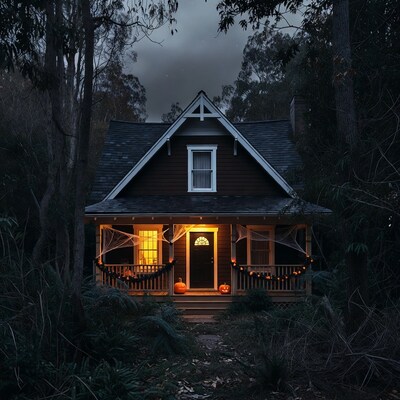 Haunted House in Dark Forest