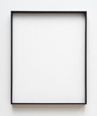 Black Framed Empty White Picture Frame