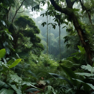 Lush Tropical Rainforest Canopy