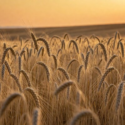 Golden Wheat Field at Sunset