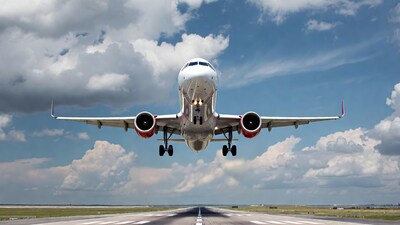 Airplane Taking Off on Runway