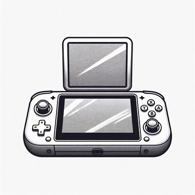 Nintendo Switch Handheld Console Illustration